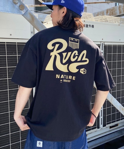 RVCA(ルーカ)の「RVCA/ルーカ TACTIX SS オーバーサイズ ブランドロゴ バックプリントTシャツ/半袖Tシャツ BD041-269(Tシャツ/カットソー・メンズ・ブルー/ブラック/ホワイト・XL/L/M)」の2枚目の写真