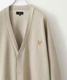 ZIP FIVE（ジップファイブ）の「【ZIP FIVE】【ZIP ZOO】イージーケア　動物ワンポイントカーディガン　ネコ/キタキツネ（カーディガン/ボレロ・メンズ）」