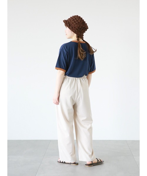 ehka sopo（エヘカソポ）の「ツータックワイドパンツ（その他パンツ・レディース・キナリ/ブラック/ブルー・ﾌﾘ-）」の8枚目の写真