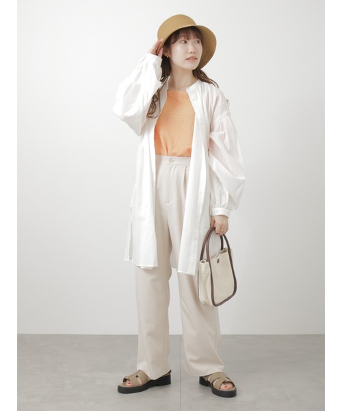 ehka sopo（エヘカソポ）の「ツータックワイドパンツ（その他パンツ・レディース・キナリ/ブラック/ブルー・ﾌﾘ-）」の11枚目の写真