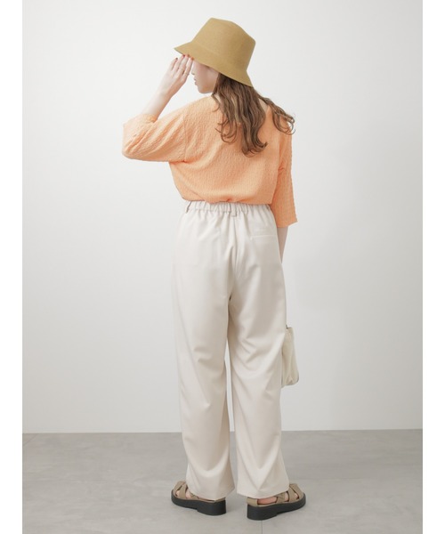 ehka sopo（エヘカソポ）の「ツータックワイドパンツ（その他パンツ・レディース・キナリ/ブラック/ブルー・ﾌﾘ-）」の14枚目の写真