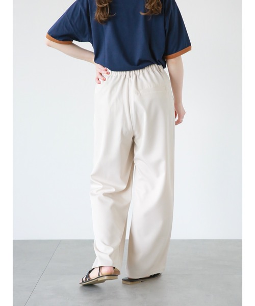 ehka sopo（エヘカソポ）の「ツータックワイドパンツ（その他パンツ・レディース・キナリ/ブラック/ブルー・ﾌﾘ-）」の17枚目の写真