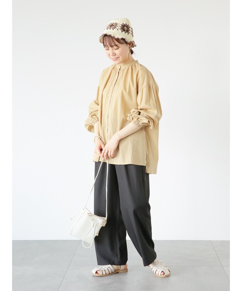 ehka sopo（エヘカソポ）の「ツータックワイドパンツ（その他パンツ・レディース・キナリ/ブラック/ブルー・ﾌﾘ-）」の19枚目の写真