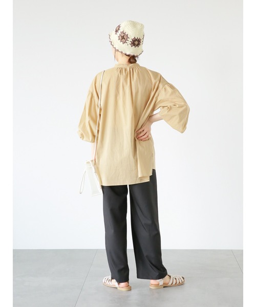 ehka sopo（エヘカソポ）の「ツータックワイドパンツ（その他パンツ・レディース・キナリ/ブラック/ブルー・ﾌﾘ-）」の21枚目の写真