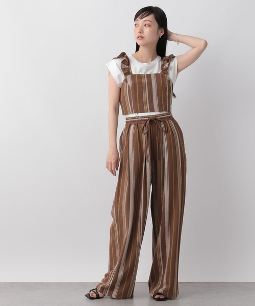 LOWRYS FARM（ローリーズファーム）の「マルチストライプビスチェ　704157（ベスト・レディース・ブラウン/アイボリー/ブルー・FREE）」の13枚目の写真