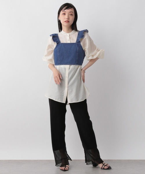 LOWRYS FARM（ローリーズファーム）の「マルチストライプビスチェ　704157（ベスト・レディース・ブラウン/アイボリー/ブルー・FREE）」の20枚目の写真