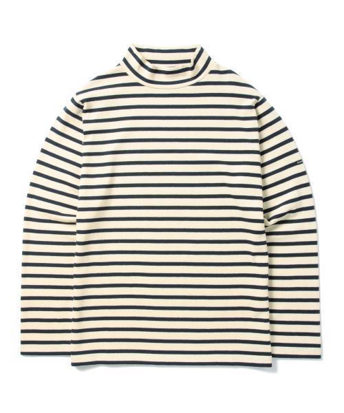BEAMS LIGHTS Men's(ビームスライツ メンズ)の「CHANTECLAIR×BEAMS LIGHTS / 別注 ハイネックカットソー(Tシャツ/カットソー・メンズ・ネイビー/オフホワイト/インディゴブルー/ホワイト・SMALL/MEDIUM/X-SMALL/LARGE)」の3枚目の写真