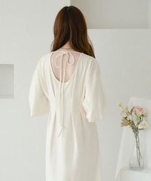 紐付きタックワンピース/【WEB/EC限定商品】