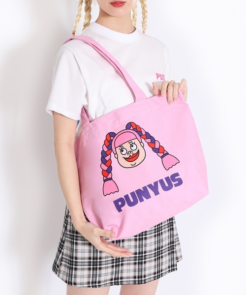 PUNYUS(プニュズ)の「フード柄トートバッグ(トートバッグ・レディース・ブルー/サックスブルー/グリーン/レッド/ピンク/イエロー/オレンジ/ベージュ/パープル/ライトパープル/ブラック/アイボリー/ブラック系その他/ブラウン/その他1・FREE)」の16枚目の写真