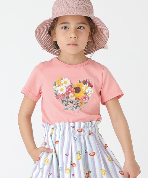 HAKKA KIDS（ハッカキッズ）の「ハートフラワープリントTシャツ（T 