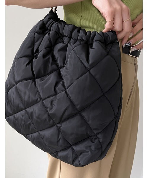 Re:EDIT（リエディ）の「キルトステッチチェーントートバッグ（トートバッグ・レディース・ホワイト/ブラウン/ブラック・FREE）」の5枚目の写真