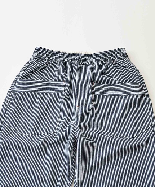 CUBE SUGAR（キューブシュガー）の「GENTIL(ジャンティ)ヒッコリールーズイージーパンツ（デニムパンツ・レディース・ネイビー/ブラック・M）」の15枚目の写真