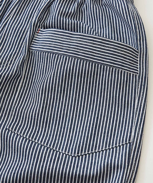 CUBE SUGAR（キューブシュガー）の「GENTIL(ジャンティ)ヒッコリールーズイージーパンツ（デニムパンツ・レディース・ネイビー/ブラック・M）」の16枚目の写真