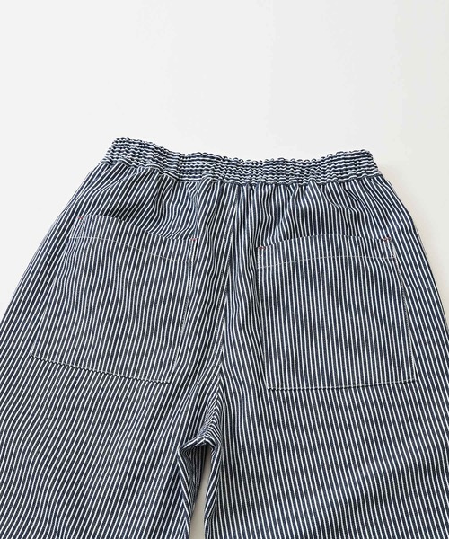 CUBE SUGAR（キューブシュガー）の「GENTIL(ジャンティ)ヒッコリールーズイージーパンツ（デニムパンツ・レディース・ネイビー/ブラック・M）」の18枚目の写真