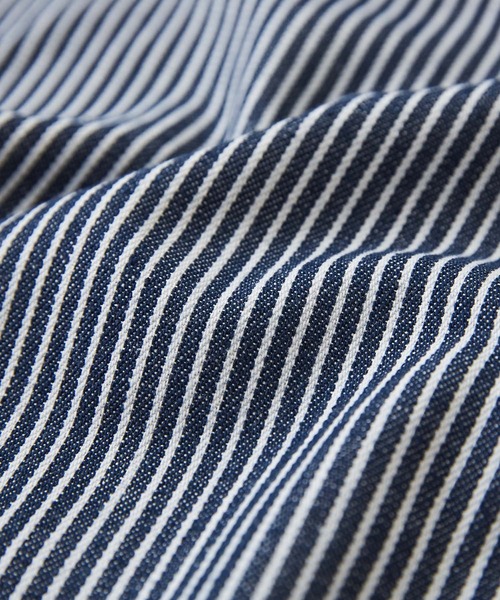 CUBE SUGAR（キューブシュガー）の「GENTIL(ジャンティ)ヒッコリールーズイージーパンツ（デニムパンツ・レディース・ネイビー/ブラック・M）」の20枚目の写真