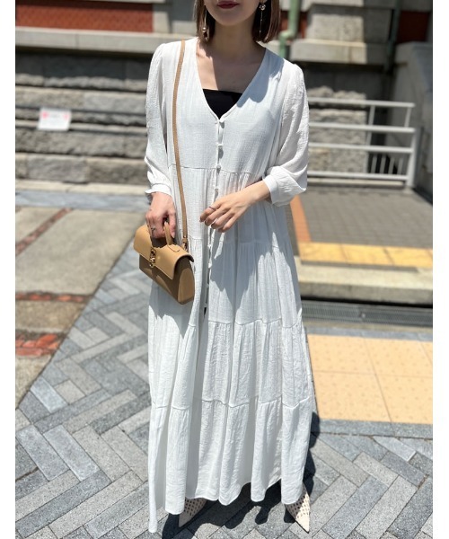 未使用✨TO BE CHICバルーンスリーブ ティアードワンピース