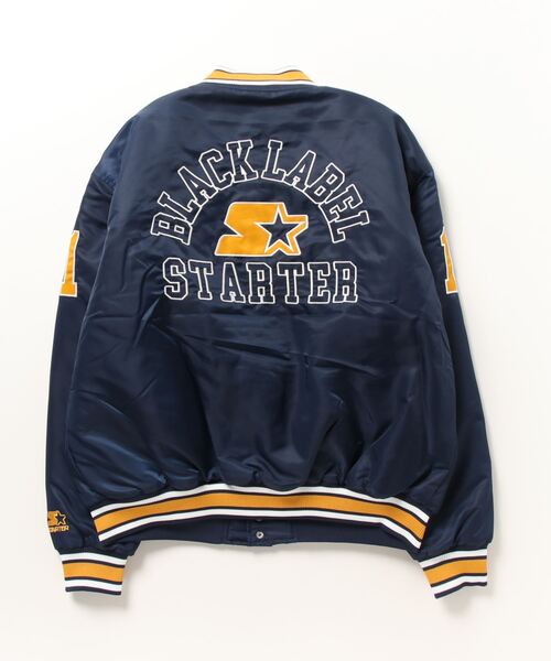 STARTER BLACK LABEL（スターターブラックレーベル）の「【STARTER /スターター】リブライン中綿キルトスタジャン（スタジャン・メンズ・ブラック/ネイビー/ブラウン・M/L/XL）」の4枚目の写真