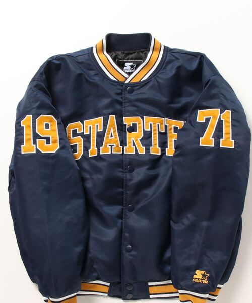 STARTER BLACK LABEL（スターターブラックレーベル）の「【STARTER /スターター】リブライン中綿キルトスタジャン（スタジャン・メンズ・ブラック/ネイビー/ブラウン・M/L/XL）」の5枚目の写真