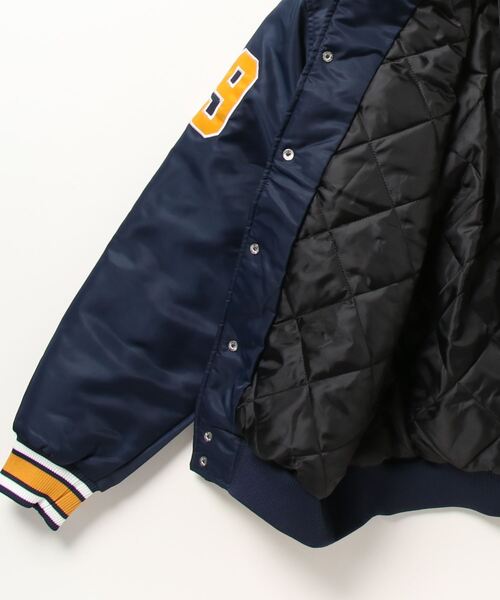 STARTER BLACK LABEL（スターターブラックレーベル）の「【STARTER /スターター】リブライン中綿キルトスタジャン（スタジャン・メンズ・ブラック/ネイビー/ブラウン・M/L/XL）」の6枚目の写真