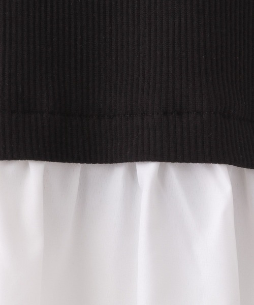 repipi armario（レピピ アルマリオ）の「プチハイドッキングブラウス（シャツ/ブラウス・キッズ・ブラック/ブルー/ベージュ・SMALL/MEDIUM/LARGE）」の13枚目の写真