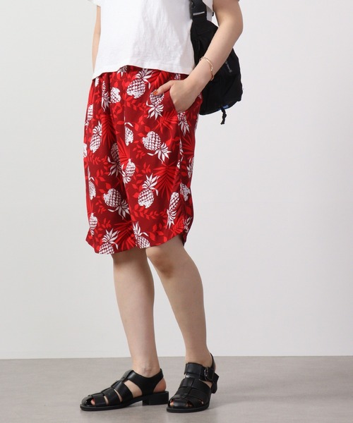 ACE(エース)の「ACE アロハ ハーフパンツ(その他パンツ・メンズ・レモンイエロー/ネイビー系/カーキ/ブラック/ワイン/ネイビー/イエロー系・M/L/LL)」の7枚目の写真