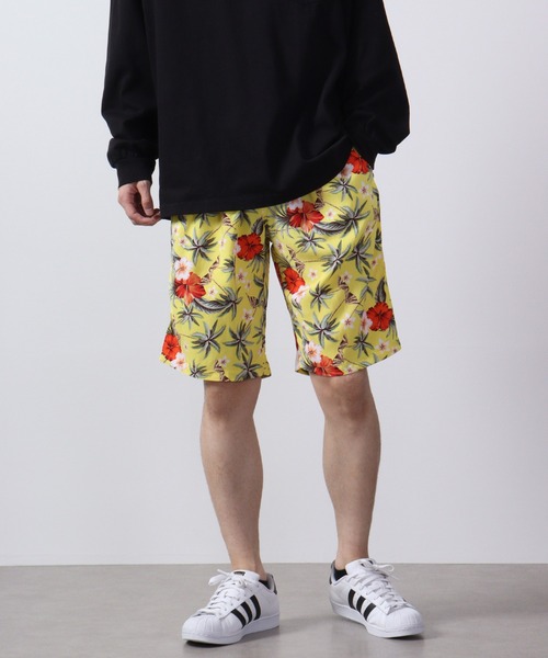 ACE(エース)の「ACE アロハ ハーフパンツ(その他パンツ・メンズ・レモンイエロー/ネイビー系/カーキ/ブラック/ワイン/ネイビー/イエロー系・M/L/LL)」の2枚目の写真