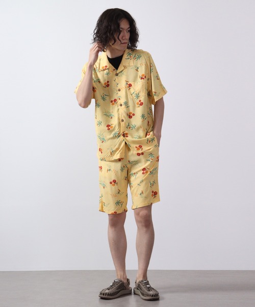 ACE(エース)の「ACE アロハ ハーフパンツ(その他パンツ・メンズ・レモンイエロー/ネイビー系/カーキ/ブラック/ワイン/ネイビー/イエロー系・M/L/LL)」の12枚目の写真