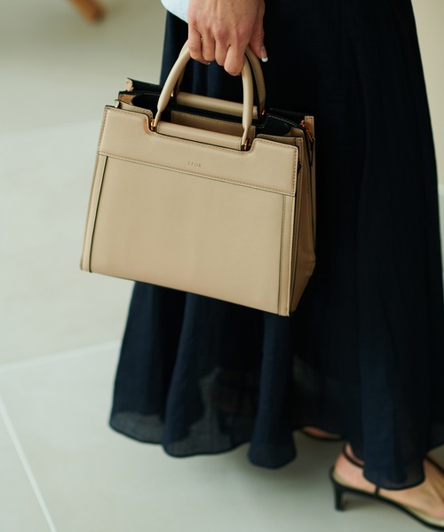 E'POR（エポール）の「【E'POR】W BAG Medium（ハンドバッグ・レディース・ベージュ/マスタード/ホワイト系その他2・FREE）」の5枚目の写真