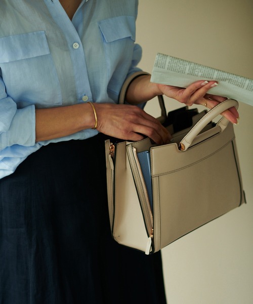 E'POR（エポール）の「【E'POR】W BAG Medium（ハンドバッグ・レディース・ベージュ/マスタード/ホワイト系その他2・FREE）」の14枚目の写真