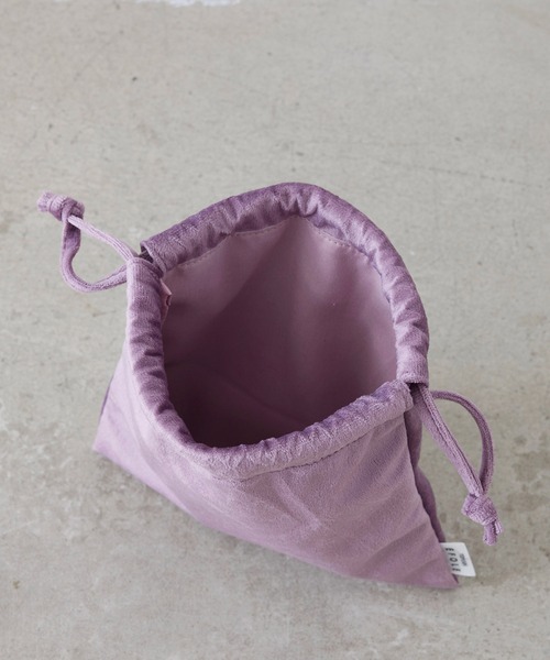EFOLE(エフォル)の「Velor mini drawstrings / ベロア ミニ 巾着(ハンドバッグ・レディース・ピンク/ラベンダー/イエロー・FREE)」の13枚目の写真