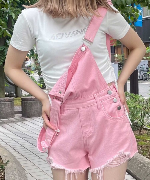 SPIGA（スピーガ）の「ﾗｲﾝｽﾄｰﾝﾛｺﾞTｼｬﾂ（Tシャツ/カットソー・レディース・ホワイト/ベージュ/ブラック/グレー/ピンク・FREE）」の13枚目の写真