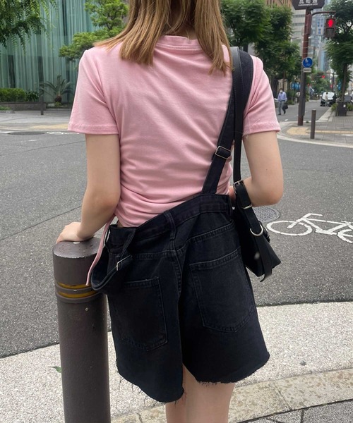 SPIGA（スピーガ）の「ﾗｲﾝｽﾄｰﾝﾛｺﾞTｼｬﾂ（Tシャツ/カットソー・レディース・ホワイト/ベージュ/ブラック/グレー/ピンク・FREE）」の20枚目の写真