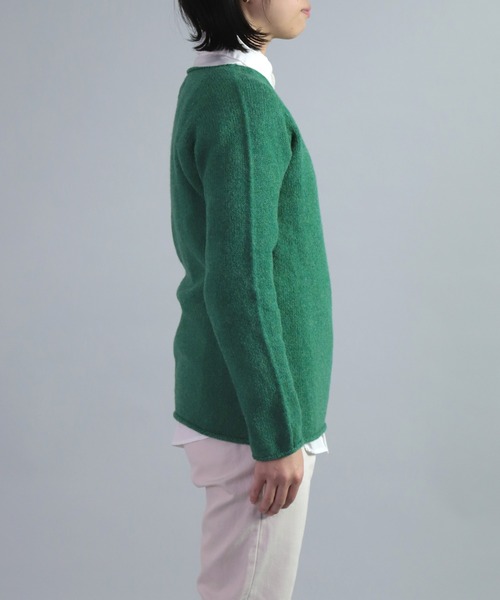 NOR'EASTERLY（ノアイースターリー）の「[ NOR' EASTERLY ]L/S WIDE NECK / シェットランドウール ワイドネックセーター（ニット/セーター・レディース・ベージュ/ブルー/グリーン/レッド/イエロー・34/36）」の21枚目の写真