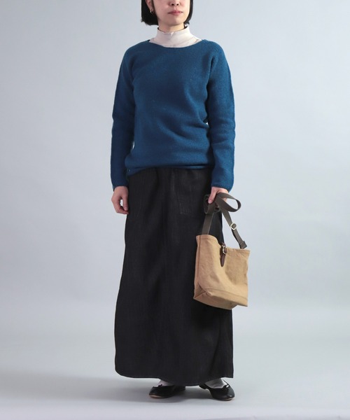 NOR'EASTERLY（ノアイースターリー）の「[ NOR' EASTERLY ]L/S WIDE NECK / シェットランドウール ワイドネックセーター（ニット/セーター・レディース・ベージュ/ブルー/グリーン/レッド/イエロー・34/36）」の16枚目の写真