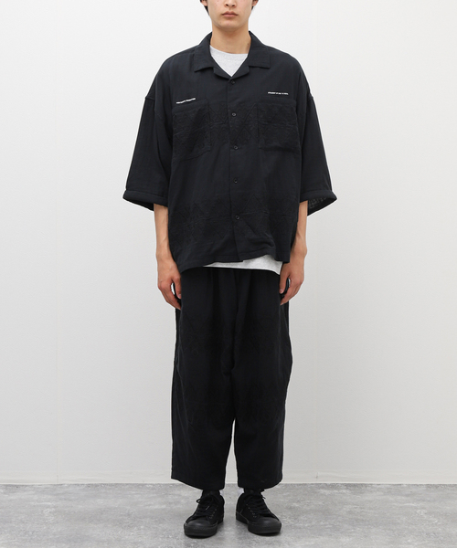 TIGHTBOOTH PRODUCTION(タイトブースプロダクション)の「【TIGHTBOOTH / タイトブース】ダイヤモンド ロールアップシャツ(シャツ/ブラウス・メンズ・ブラック・MEDIUM/LARGE)」の2枚目の写真