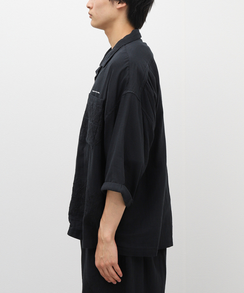 TIGHTBOOTH PRODUCTION(タイトブースプロダクション)の「【TIGHTBOOTH / タイトブース】ダイヤモンド ロールアップシャツ(シャツ/ブラウス・メンズ・ブラック・MEDIUM/LARGE)」の4枚目の写真