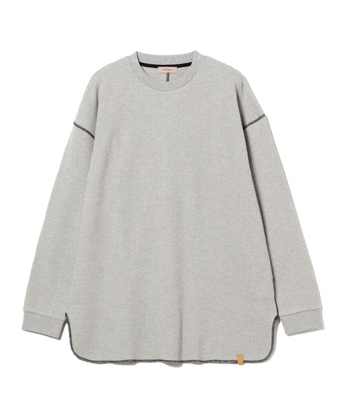 BEAMS LIGHTS(ビームスライツ)の「BEAMS LIGHTS / TCワッフル ロングスリーブ カットソー(Tシャツ/カットソー・メンズ・ホワイト/ブラック/グレー・LARGE/SMALL/MEDIUM)」の21枚目の写真