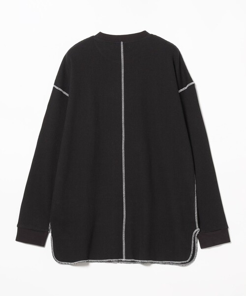 BEAMS LIGHTS(ビームスライツ)の「BEAMS LIGHTS / TCワッフル ロングスリーブ カットソー(Tシャツ/カットソー・メンズ・ホワイト/ブラック/グレー・LARGE/SMALL/MEDIUM)」の13枚目の写真
