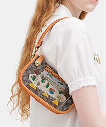ミニサイズ【Coach】チェーン ストラップ スウィンガーバッグ20 オンライン限定】スウィンガー バッグ 20・ストロベリー