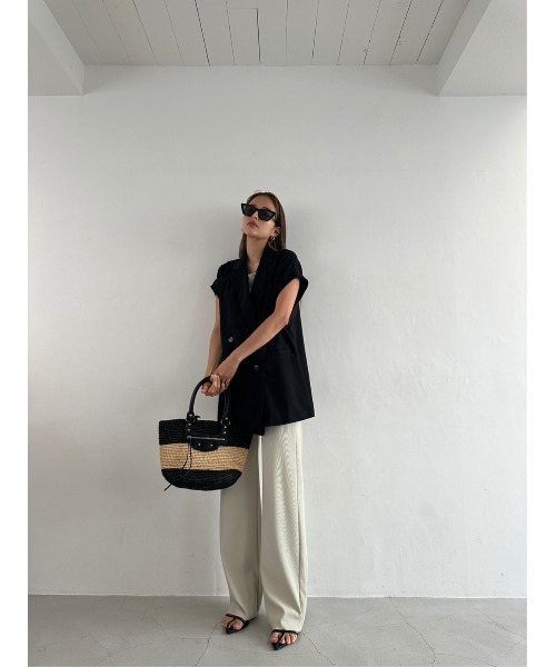 TRUNC（トランクエイティーエイト）の「Sleeveless Double Jacket（テーラードジャケット・レディース・ブラック・FREE）」の11枚目の写真