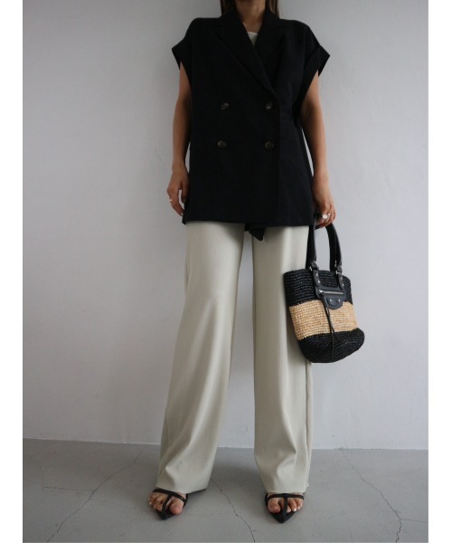 TRUNC（トランクエイティーエイト）の「Sleeveless Double Jacket（テーラードジャケット・レディース・ブラック・FREE）」の10枚目の写真