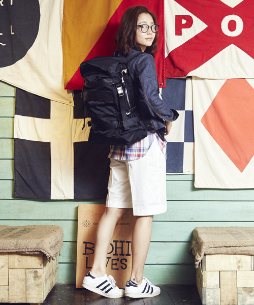 CIAOPANIC(チャオパニック)の「【Ciaopanic】 NYLON BACK PACK(バックパック/リュック・レディース・ブラック/ブラック系その他/ブルー系その他・FREE)」の5枚目の写真