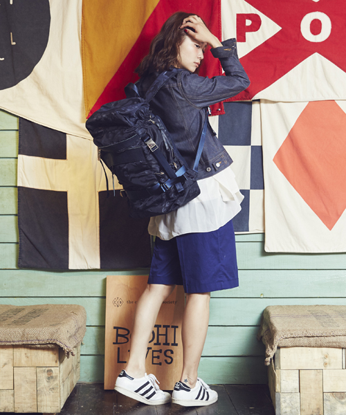 CIAOPANIC(チャオパニック)の「【Ciaopanic】 NYLON BACK PACK(バックパック/リュック・レディース・ブラック/ブラック系その他/ブルー系その他・FREE)」の8枚目の写真