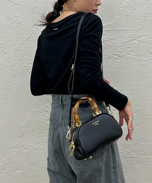 LOUNGEDRESS（ラウンジドレス）の「BASICテレコロンT（Tシャツ/カットソー・レディース・オフホワイト/チャコールグレー/ブラック/ベージュ・FREE）」の15枚目の写真