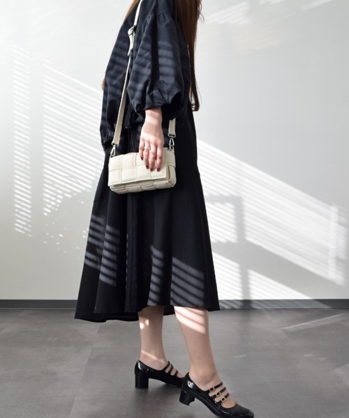 andrea cardone（アンドレアカルドネ）の「【ANDREA CARDONE】イントレチャートレザーショルダーバッグ(Q36463)（ショルダーバッグ・レディース・ブラック/グリーン/アイボリー/グリーン系その他/ダークグリーン/シルバー・ALL）」の12枚目の写真