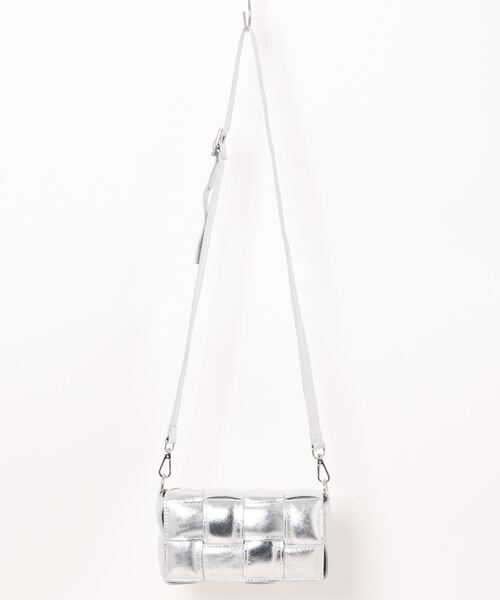 andrea cardone（アンドレアカルドネ）の「【ANDREA CARDONE】イントレチャートレザーショルダーバッグ(Q36463)（ショルダーバッグ・レディース・ブラック/グリーン/アイボリー/グリーン系その他/ダークグリーン/シルバー・ALL）」の16枚目の写真