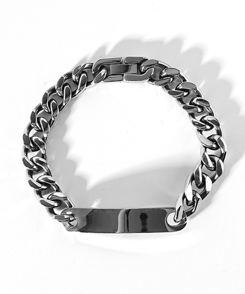 JOKER（ジョーカー）の「【BR】IDプレートキヘイブレスレット アクセサリー（ブレスレット・メンズ・シルバー・FREE）」の2枚目の写真