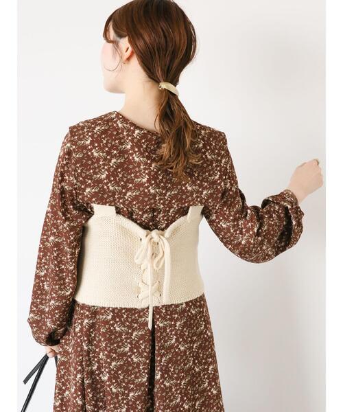 ehka sopo（エヘカソポ）の「ニットビスチェ（ベスト・レディース・ベージュ/キナリ/ブラック・F）」の4枚目の写真