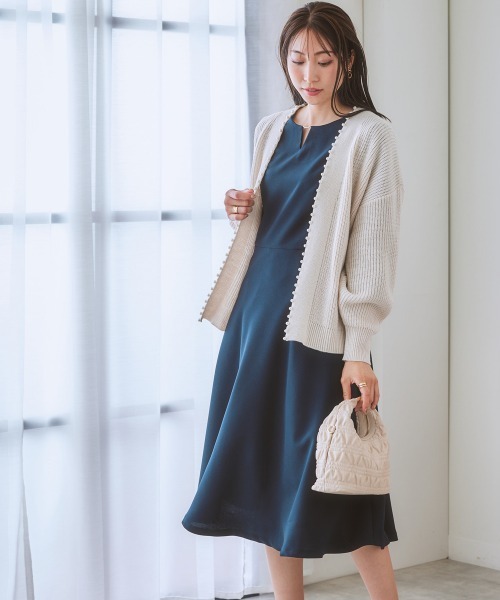 7days Life Styling(セブンデイズライフスタイリング)の「ゴールドパーツ使いウエスト切替フレアワンピース(ワンピース・レディース・チェック/モカ/ネイビー・LL/S/L/M)」の21枚目の写真