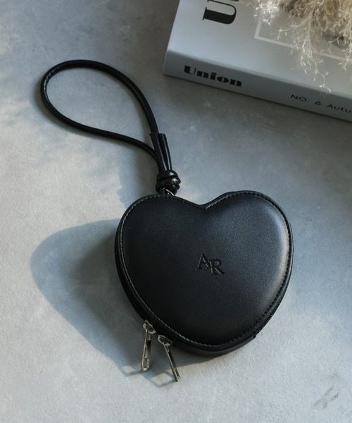 ハート型のポーチ KOBE limited HEART(神戸限定ハート）ポーチ#84 P/GRAY-301448